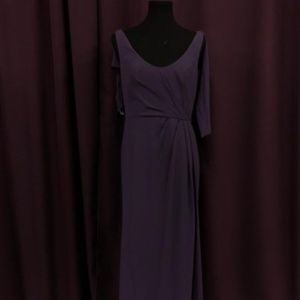 Vera Wang Open Back Purple Dress